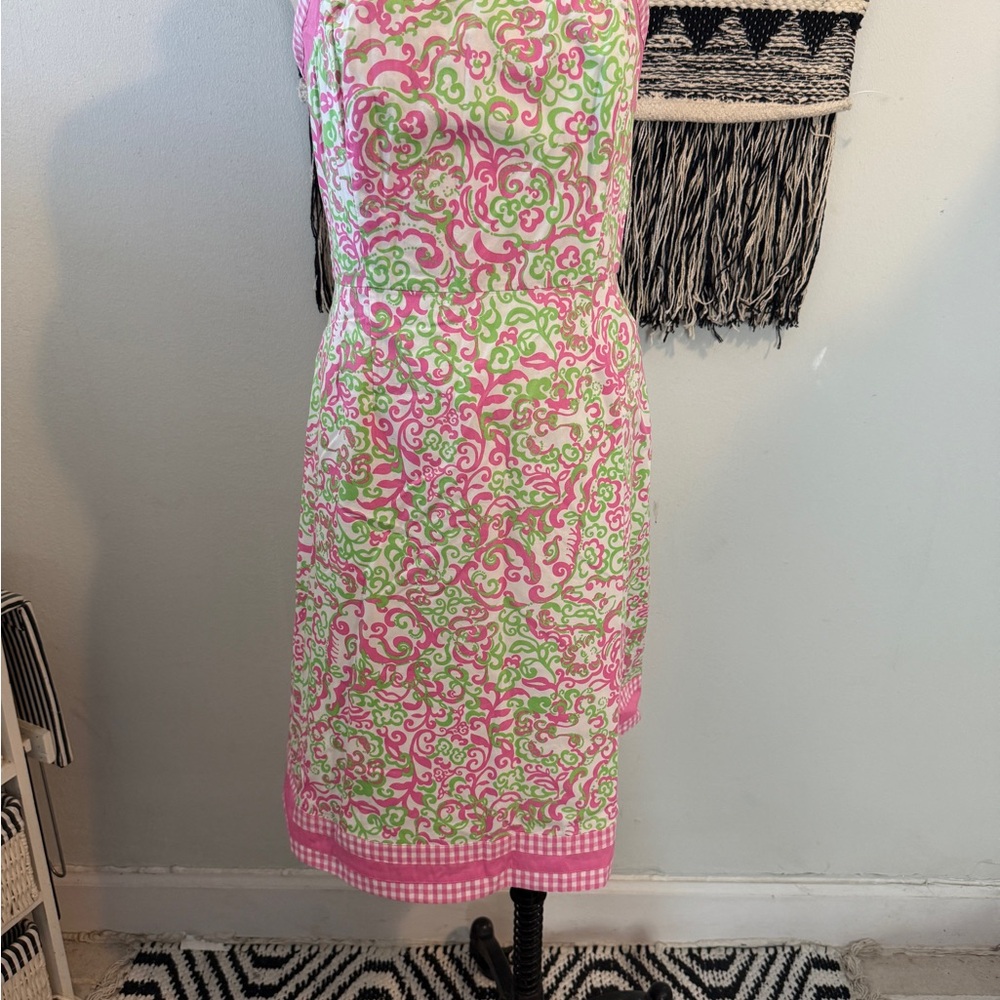 Lilly Pulitzer Pink and Green Floral Dress